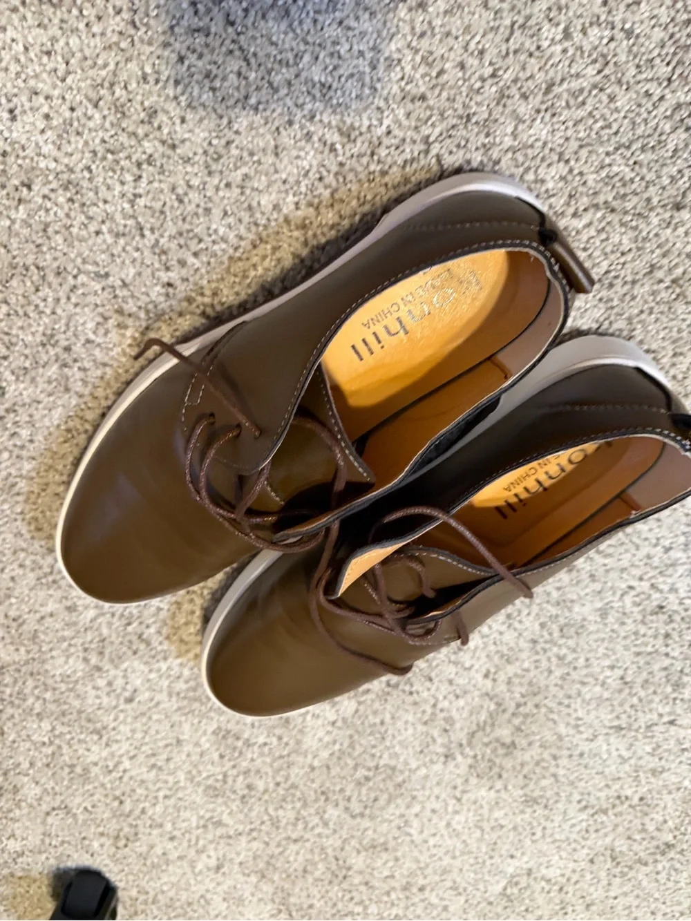 Brown Leather Lace-Up Men’s Shoe